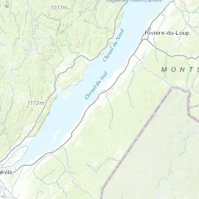 Map showing location of La Pocatière (47.367330, -70.034840)