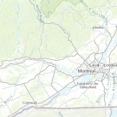 Map showing location of Lachute (45.650080, -74.332530)