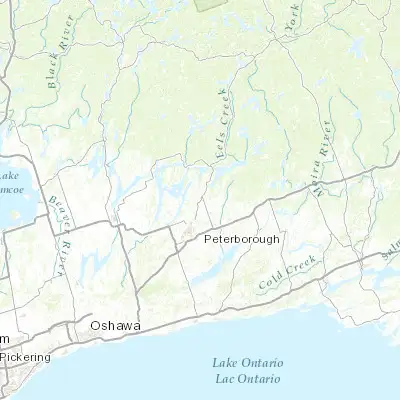 Map showing location of Lakefield (44.433420, -78.266230)