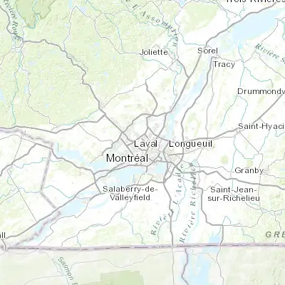 Map showing location of Laval (45.569950, -73.692000)