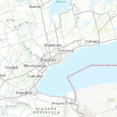Map showing location of Leaside-Bennington (43.703800, -79.366070)