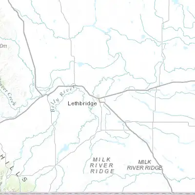 Map showing location of Lethbridge (49.699990, -112.818560)