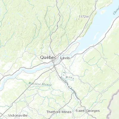 Map showing location of Lévis (46.803260, -71.177930)