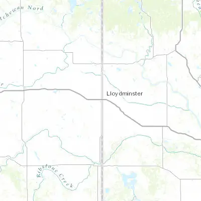 Map showing location of Lloydminster (53.272370, -110.022560)