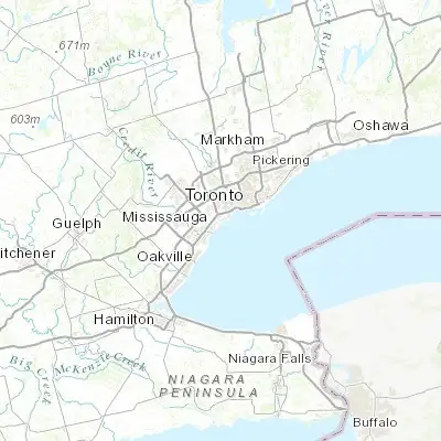 Map showing location of Long Branch (43.591400, -79.532520)