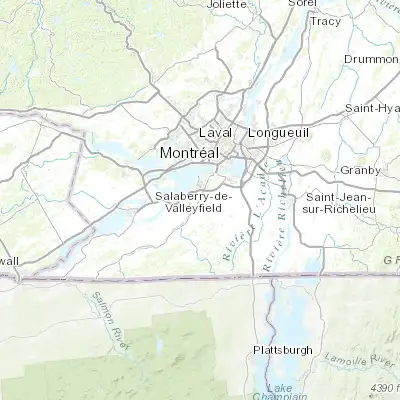 Map showing location of Mercier (45.310500, -73.739760)