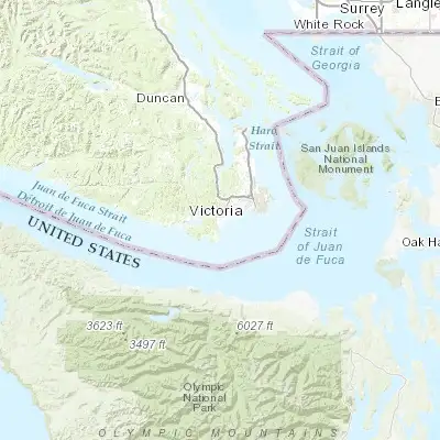 Map showing location of Metchosin (48.382930, -123.535910)