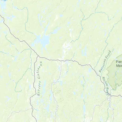Map showing location of Mont-Laurier (46.550110, -75.499300)