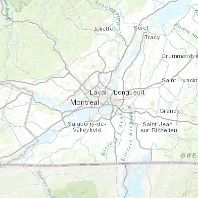 Map showing location of Mont-Royal (45.516750, -73.649180)