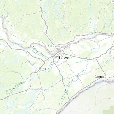 Map showing location of Nepean (45.336190, -75.722500)