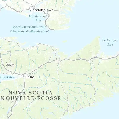 Map showing location of New Glasgow (45.583440, -62.648630)
