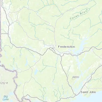 Map showing location of New Maryland (45.896620, -66.682250)