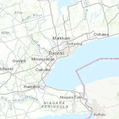 Map showing location of New Toronto (43.600190, -79.505270)