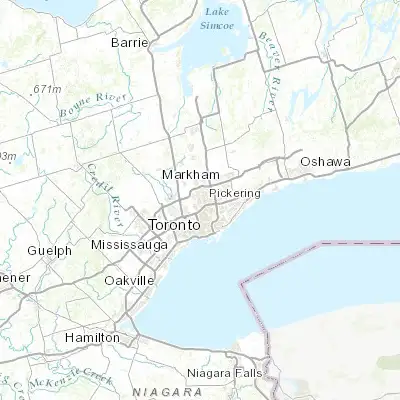 Map showing location of Newtonbrook West (43.785830, -79.431420)