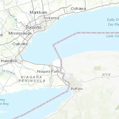 Map showing location of Niagara-on-the-Lake (43.256550, -79.085270)