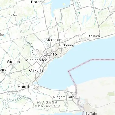 Map showing location of Niagara (43.644550, -79.407120)