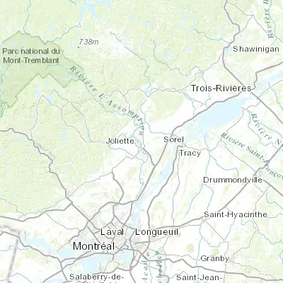 Map showing location of Notre-Dame-des-Prairies (46.050070, -73.432450)