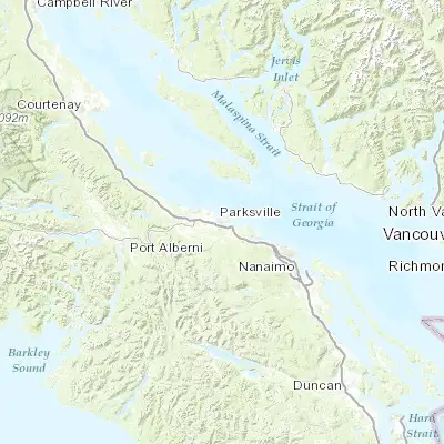 Map showing location of Parksville (49.319470, -124.315750)