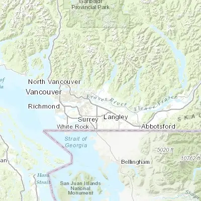 Map showing location of Pitt Meadows (49.221190, -122.689650)