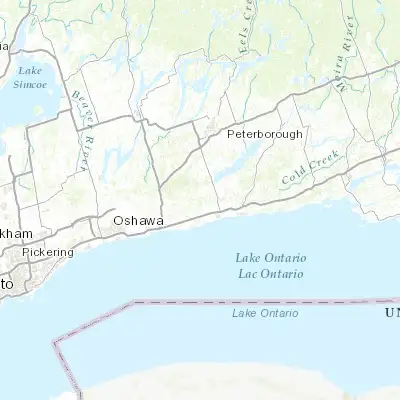 Map showing location of Port Hope (44.016820, -78.399530)