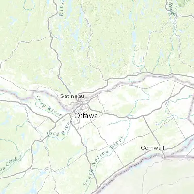 Map showing location of Queenswood Heights (45.470830, -75.505560)