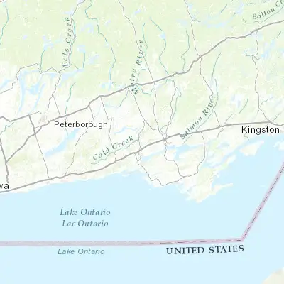 Map showing location of Quinte West (44.183420, -77.566180)