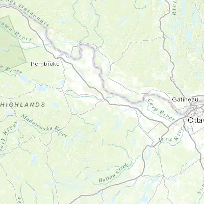 Map showing location of Renfrew (45.466810, -76.682720)