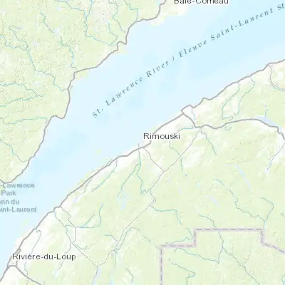 Map showing location of Rimouski (48.448790, -68.523960)