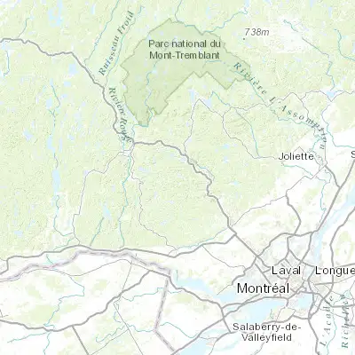 Map showing location of Saint-Adolphe-d'Howard (45.966790, -74.332530)