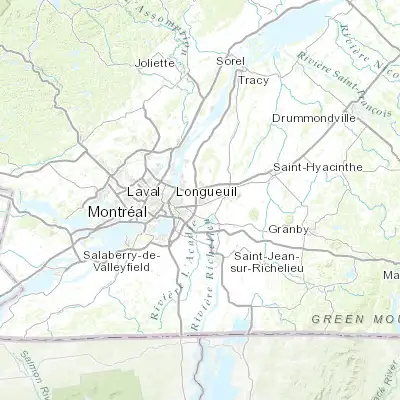 Map showing location of Saint-Bruno-de-Montarville (45.533410, -73.349160)