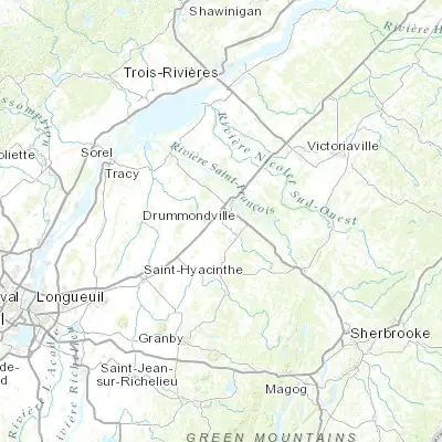Map showing location of Saint-Germain-de-Grantham (45.833370, -72.565820)