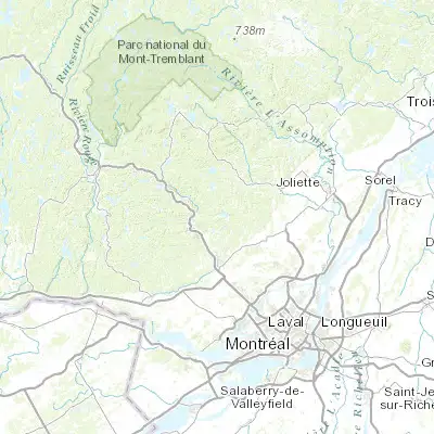 Map showing location of Saint-Hippolyte (45.933380, -74.015900)