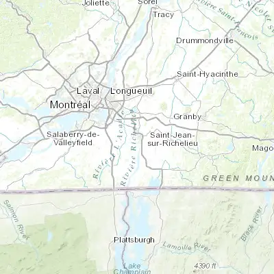 Map showing location of Saint-Jean-sur-Richelieu (45.307130, -73.262590)