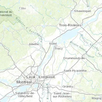 Map showing location of Saint-Joseph (45.958170, -73.220250)