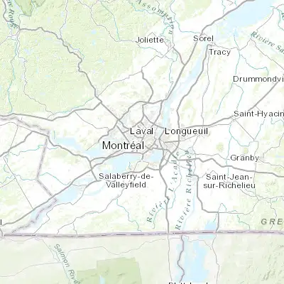 Map showing location of Saint-Laurent (45.500080, -73.665850)