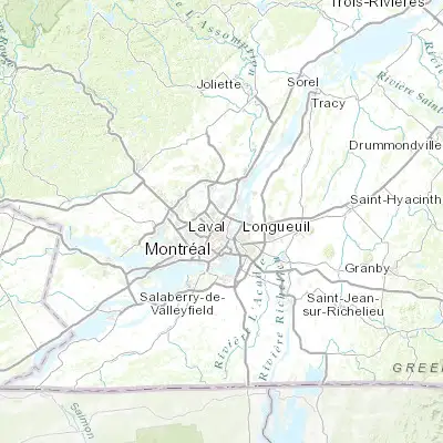 Map showing location of Saint-Léonard (45.587730, -73.595010)