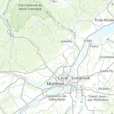 Map showing location of Saint-Lin-Laurentides (45.850080, -73.765880)