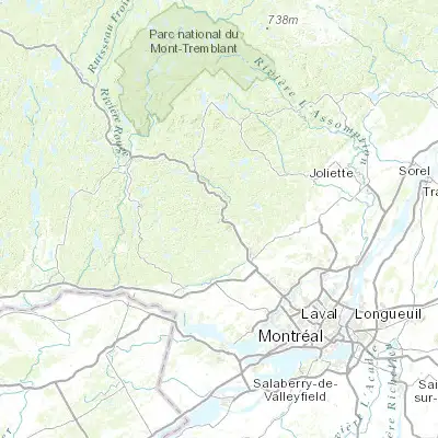 Map showing location of Saint-Sauveur-des-Monts (45.900080, -74.165910)