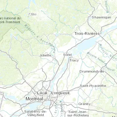 Map showing location of Saint-Thomas (46.016770, -73.349150)
