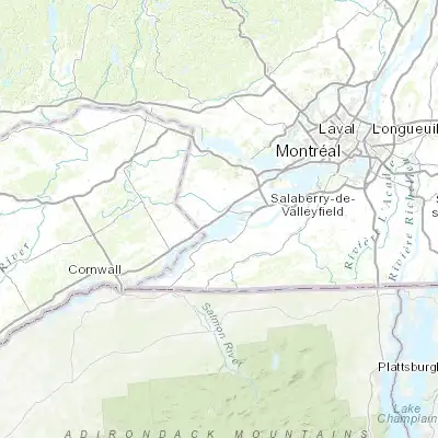 Map showing location of Saint-Zotique (45.250090, -74.249240)