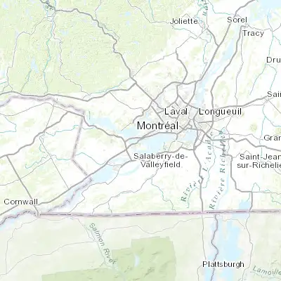 Map showing location of Sainte-Anne-de-Bellevue (45.406180, -73.945600)