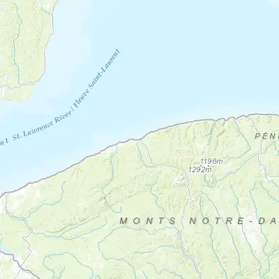 Map showing location of Sainte-Anne-des-Monts (49.124020, -66.492430)