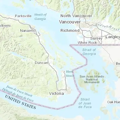 Map showing location of Salt Spring Island (48.818520, -123.490610)