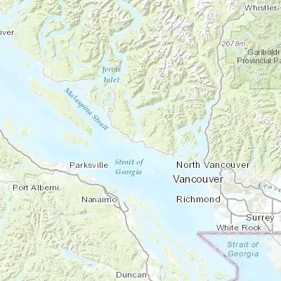 Map showing location of Sechelt (49.475120, -123.759030)