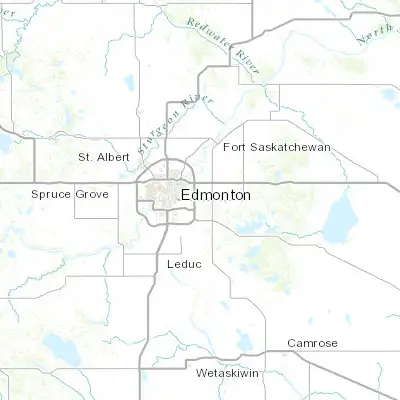 Map showing location of Sherwood Park (53.516840, -113.318700)