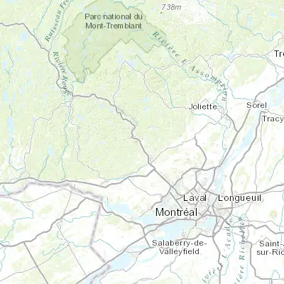 Map showing location of Terrasse-des-Pins (45.864490, -74.066270)