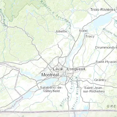 Map showing location of Terrebonne (45.700040, -73.647320)