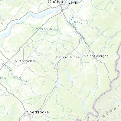 Map showing location of Thetford-Mines (46.093710, -71.305390)
