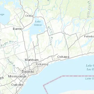 Map showing location of Uxbridge (44.100120, -79.116280)