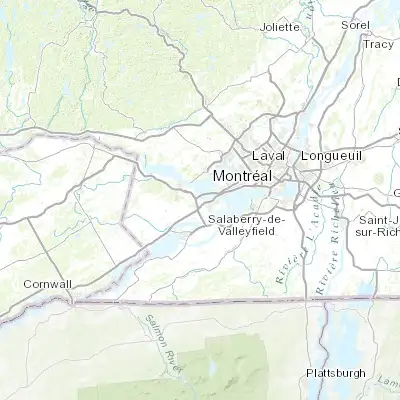 Map showing location of Vaudreuil-Dorion (45.400080, -74.032510)